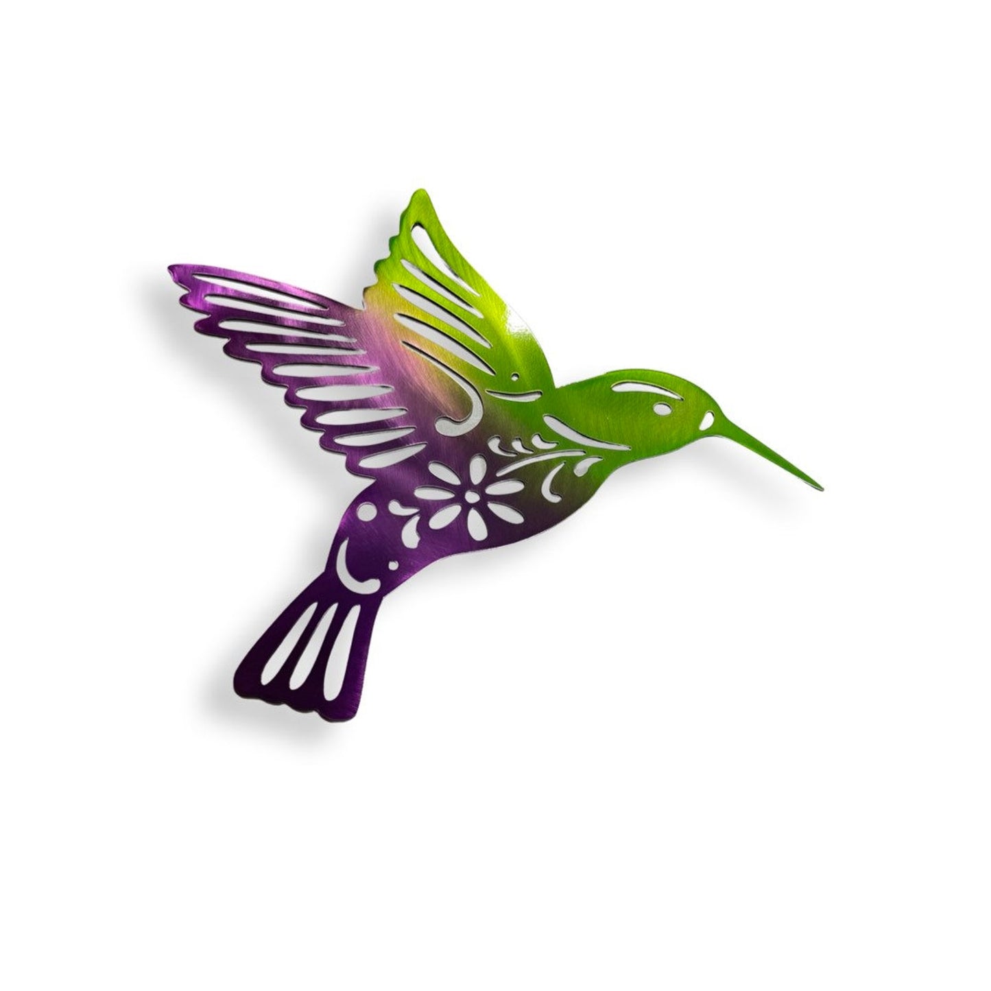 Multicolored Hummingbird 4"x4"