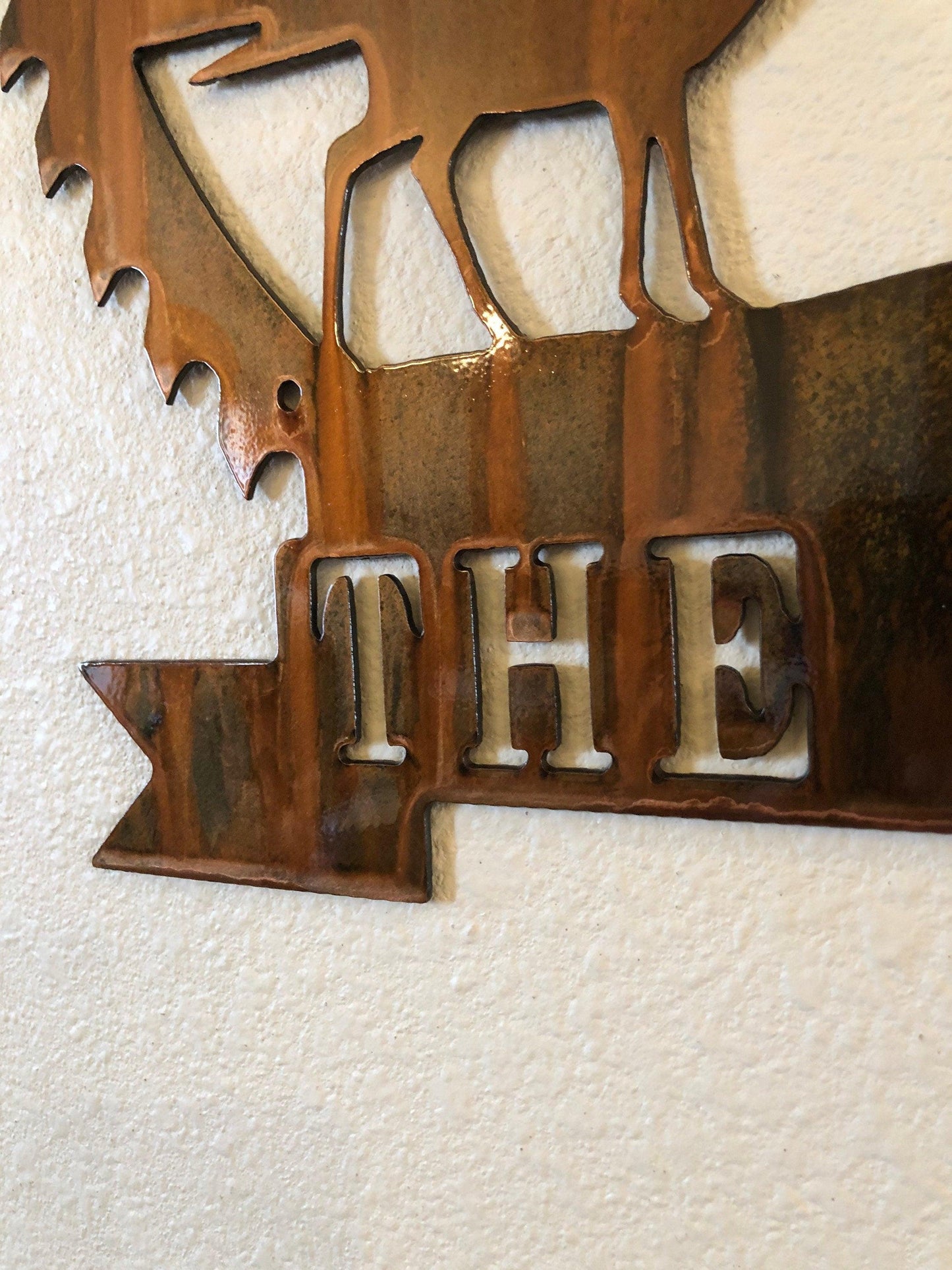 Customizable Deer Scene Metal Wall Art – Rustic Cabin & Lodge Decor - RMMDecor