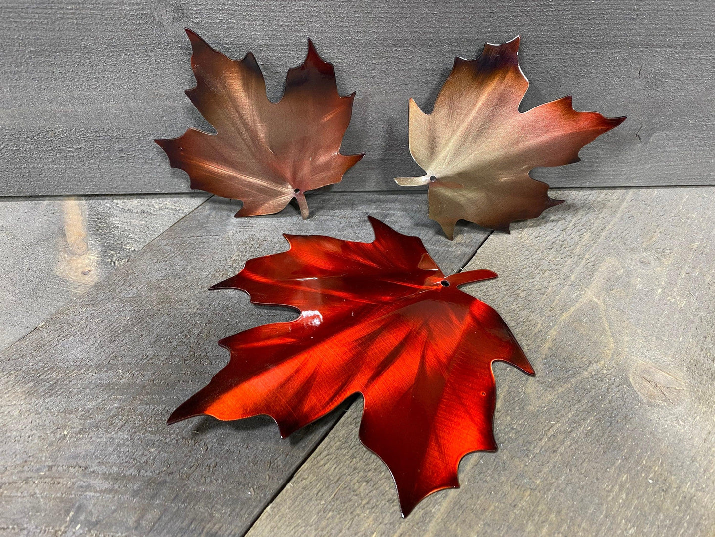 Metal Leaves Wall Decor – Rustic Autumn Accent for Home & Cabin - RMMDecor