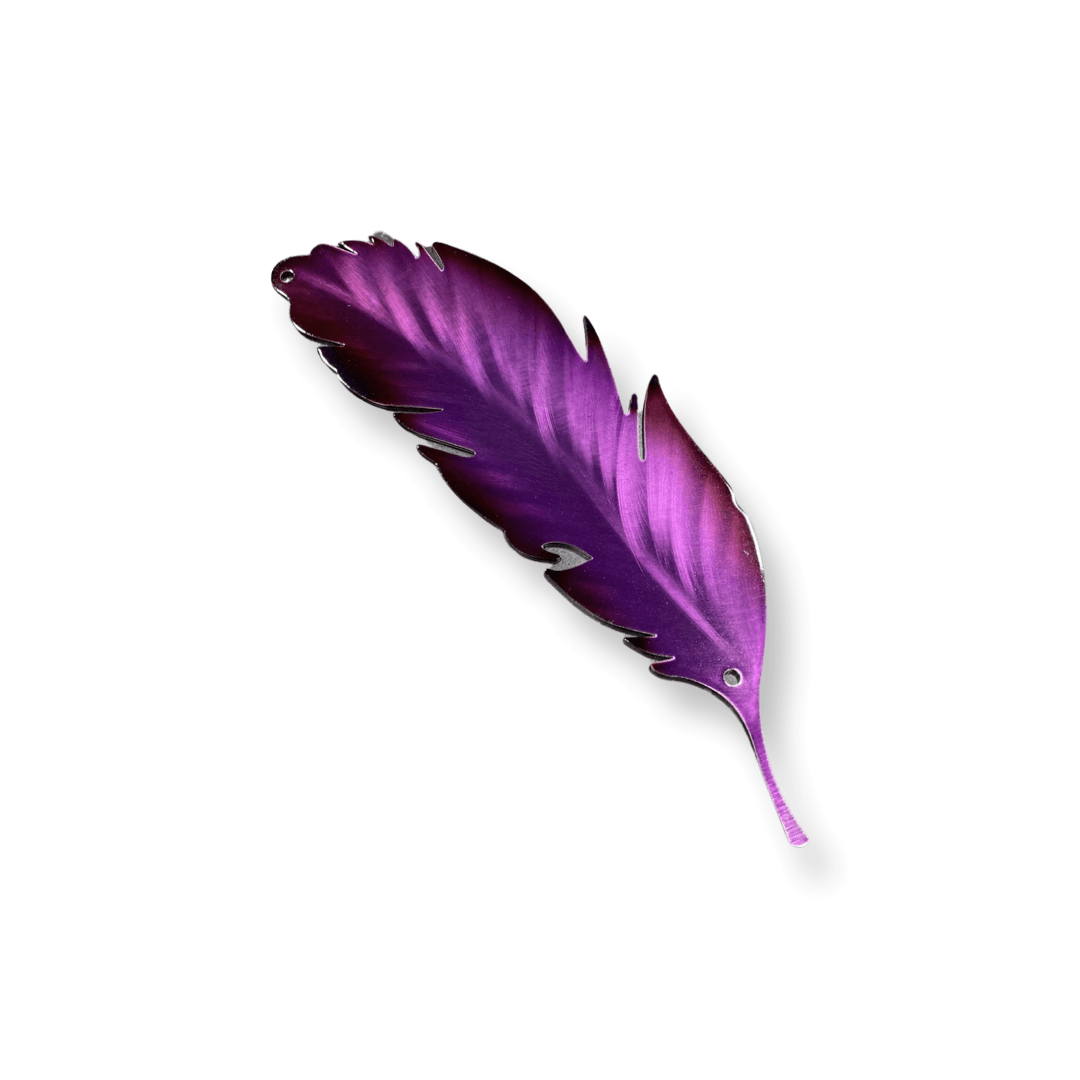 Metal Feather Wall Art – Colorful Home Decor - RMMDecor