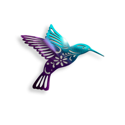 Multicolored Hummingbird  4"x4"
