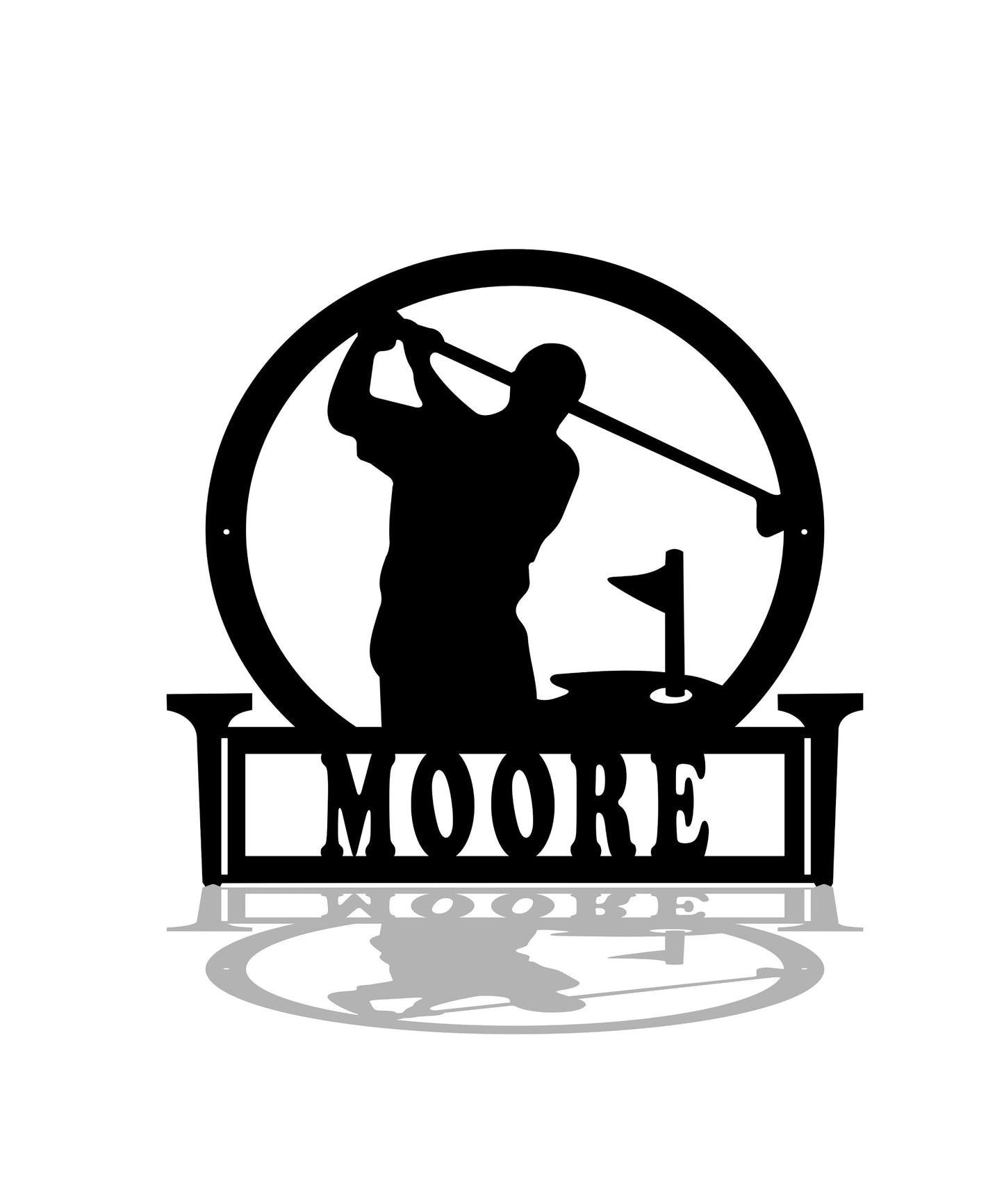 Golfer gift, golf name sign, golf monogram, tee time