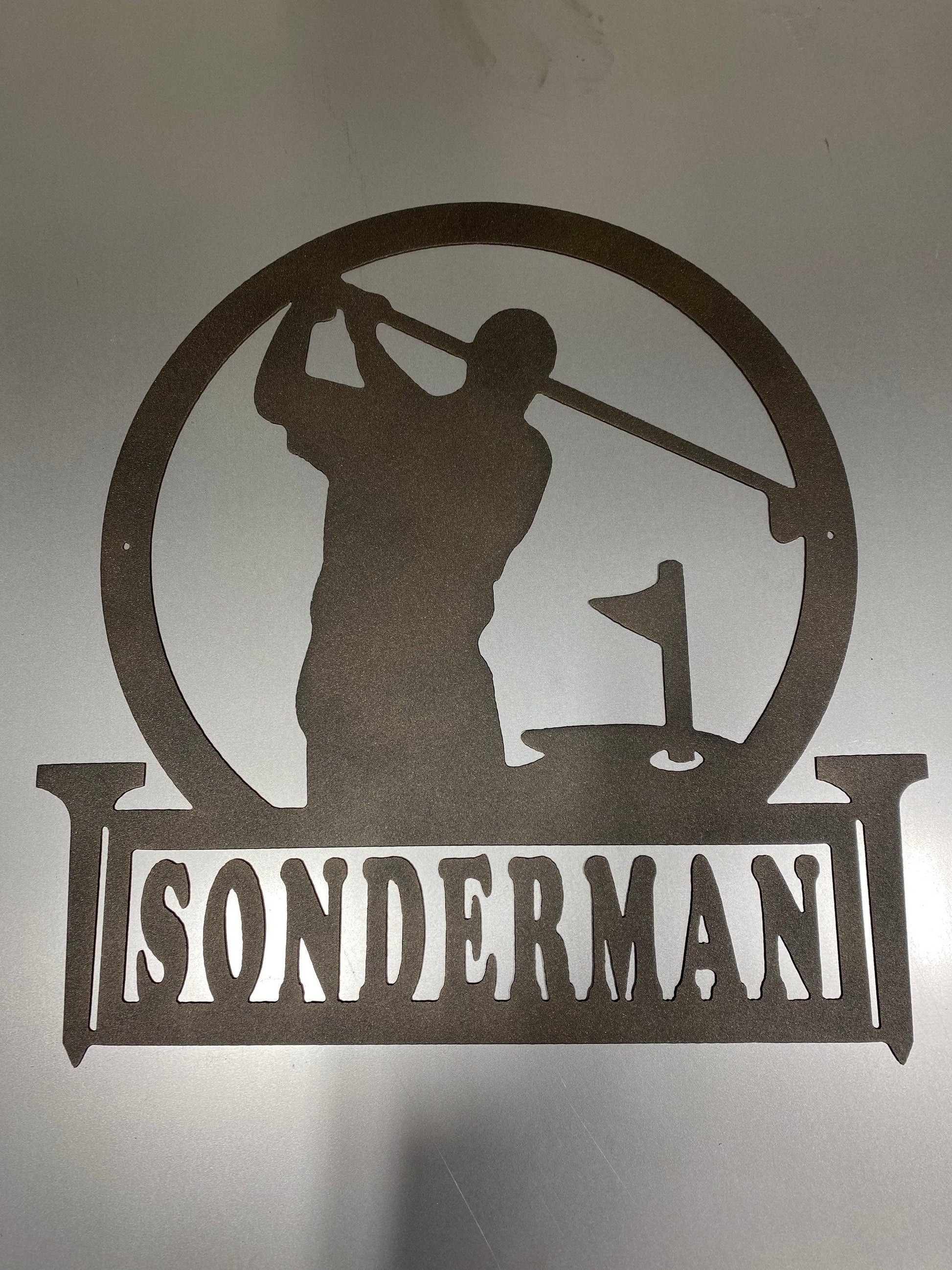 Personalized Golf Name Sign – Custom Metal Wall Art for Golf Lovers Product Description: - RMMDecor
