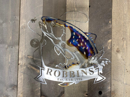 Fishing Welcome Sign - Cabin Decor - RMMDecor