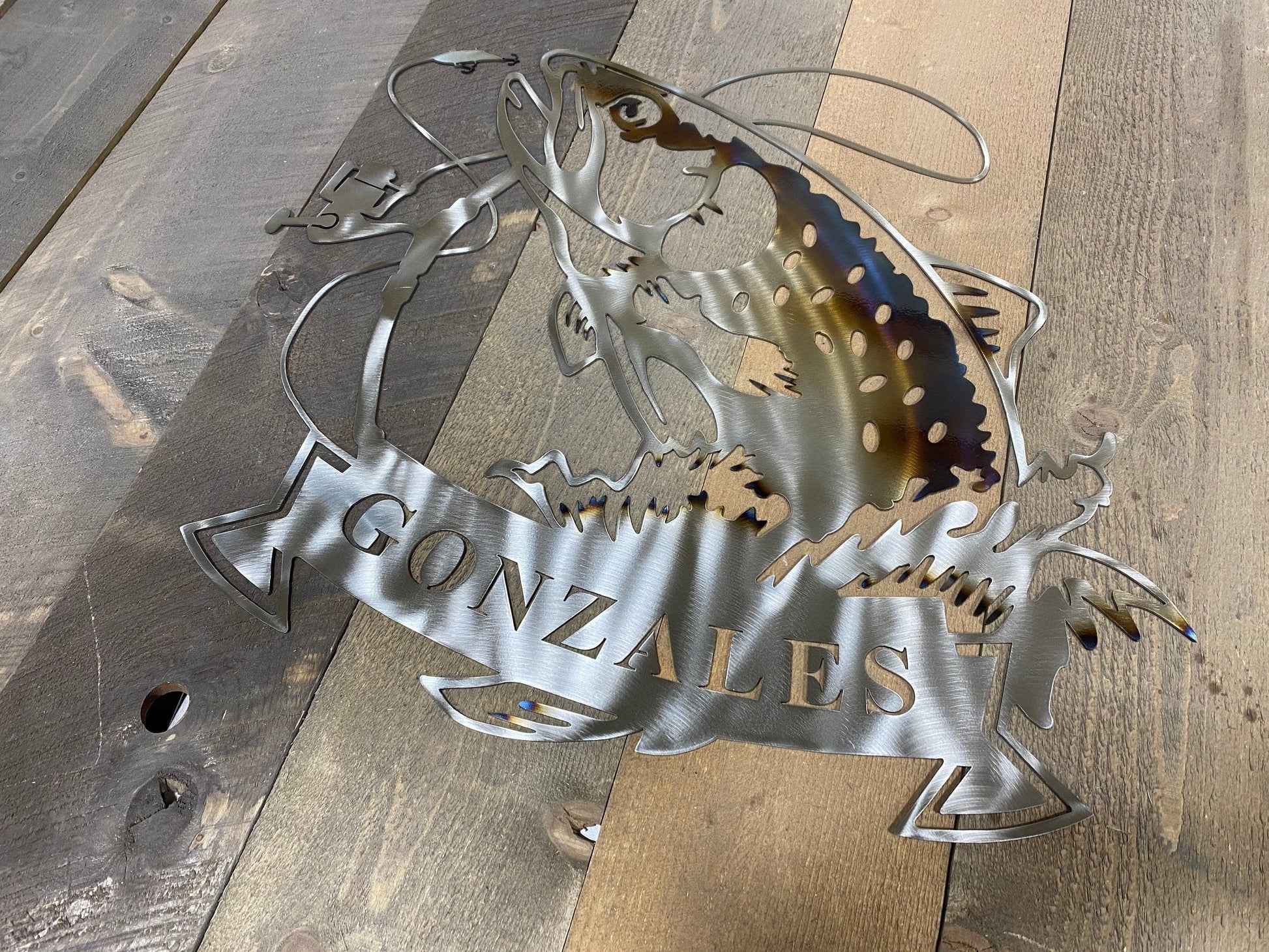 Fishing Welcome Sign - Cabin Decor - RMMDecor