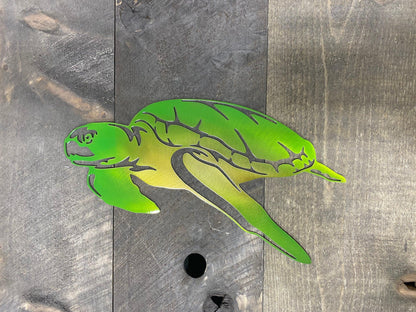 Sea Turtle Metal Wall Art – Beach & Pool House Decor - RMMDecor