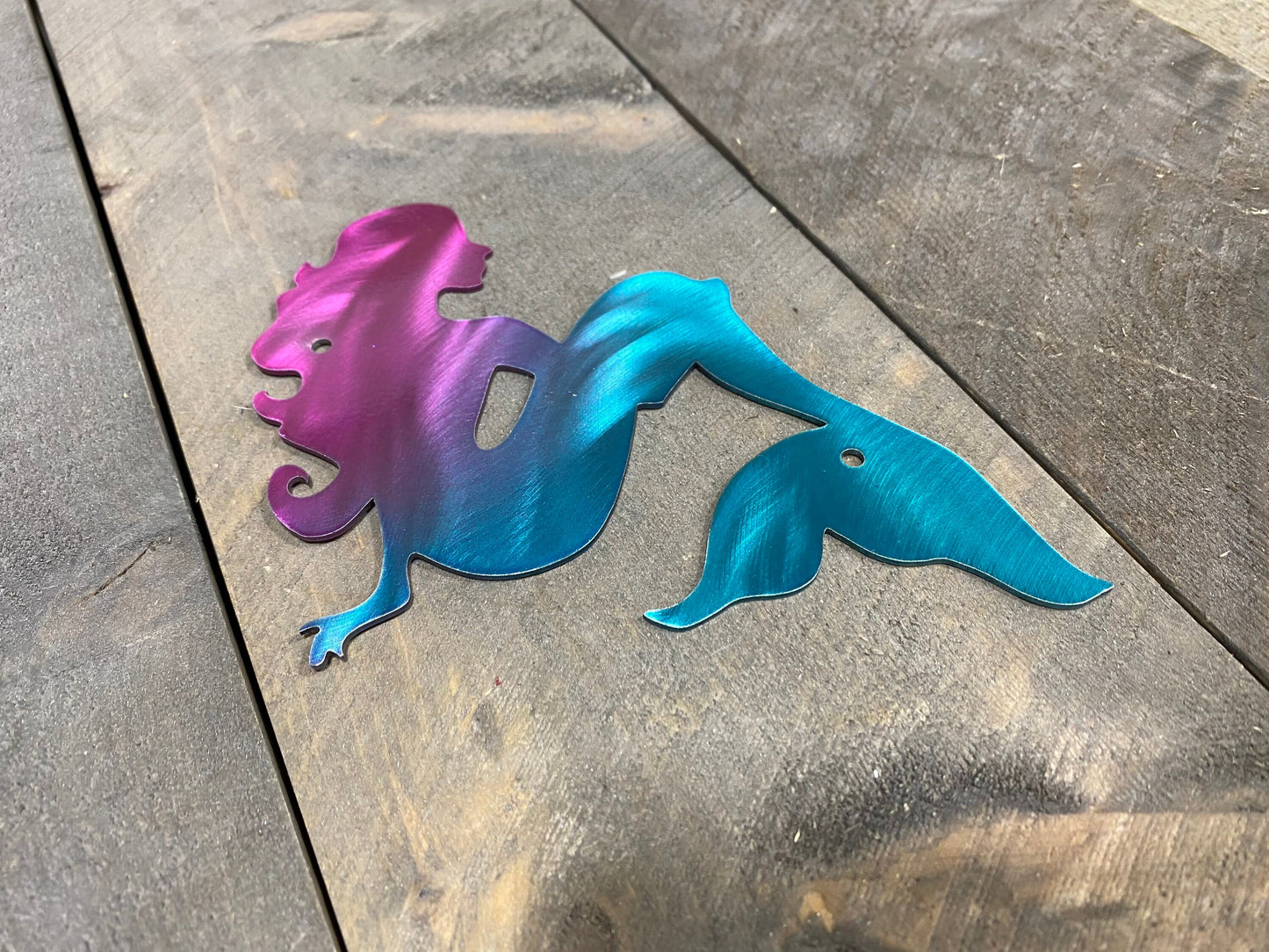 Mermaid metal decor, beach house decor, coastal themed decor, finding Nemo decor, children’s room decor