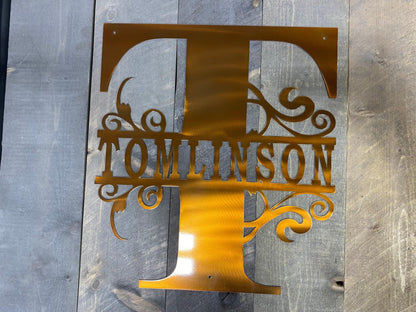 Personalized Metal Monogram Sign – Custom Home & Gift Decor - RMMDecor