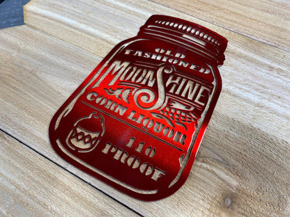 Rustic Metal Moonshine Wall Art – Vintage Bootlegger Decor - RMMDecor