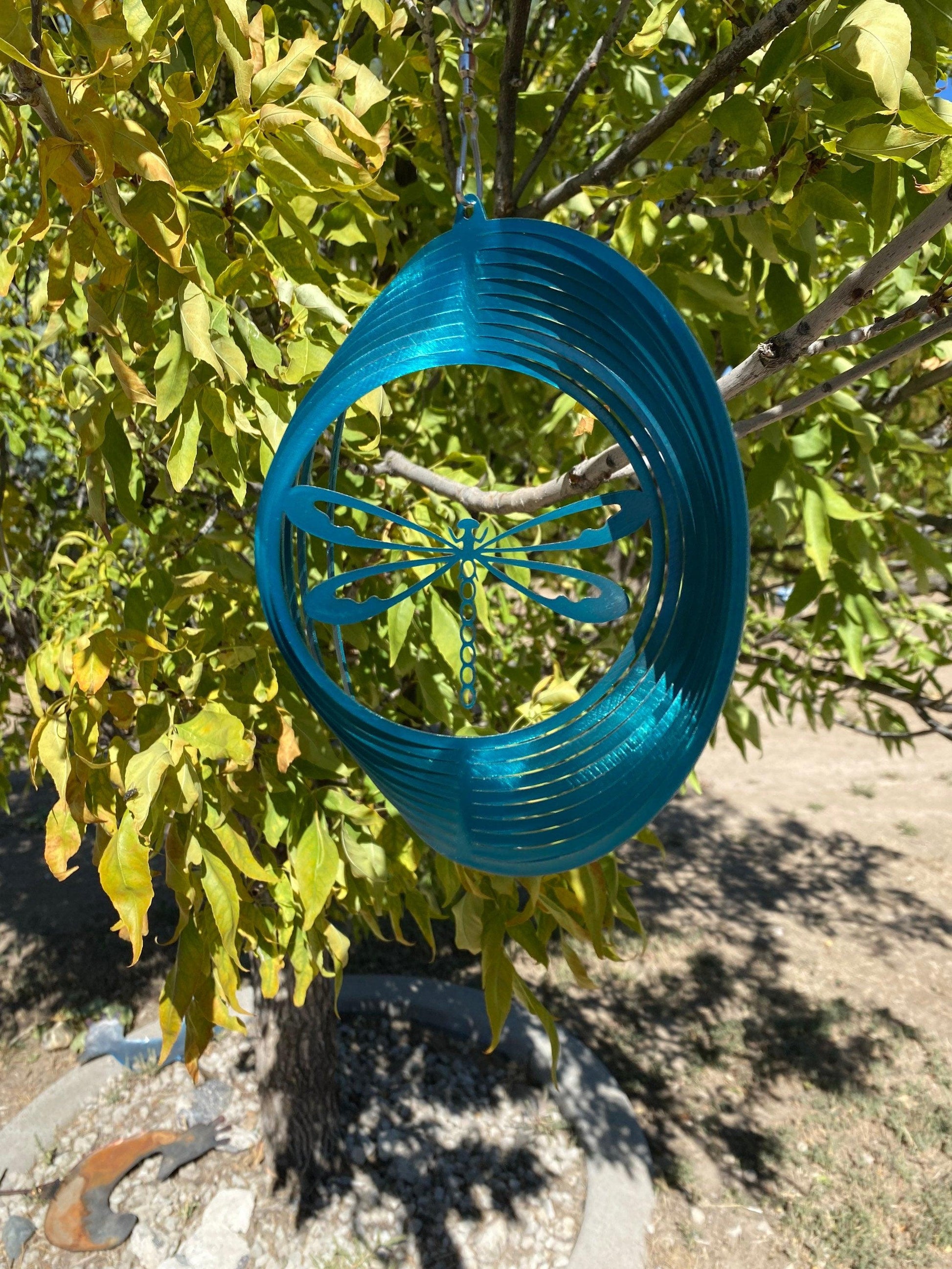 Dragonfly Wind Spinner – Metal Garden Art & Yard Decor - RMMDecor