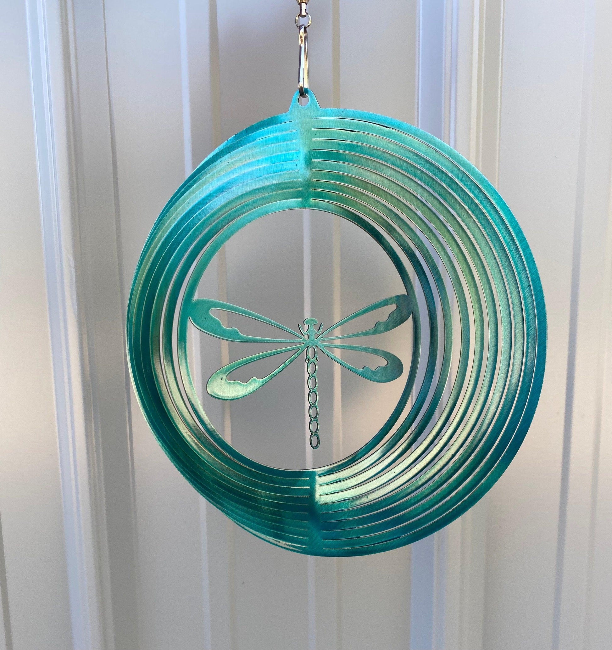 Dragonfly Wind Spinner – Metal Garden Art & Yard Decor - RMMDecor