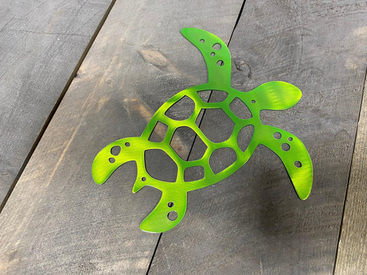 Sea Turtle Metal Wall Art – Coastal Beach & Kids’ Room Decor - RMMDecor