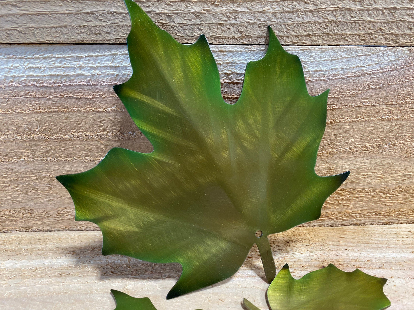 Maple Leaf metal wall hanging, metal leaf art, autumn wall accent, fall leaves, changing color leaves, rustic home decor, metal home decor