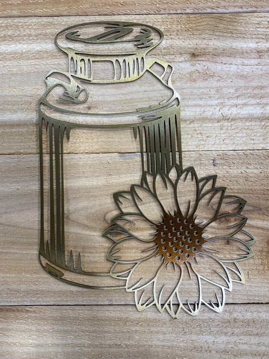 Rustic Metal Milk Can Wall Art – Farmhouse & Vintage Country Decor - RMMDecor