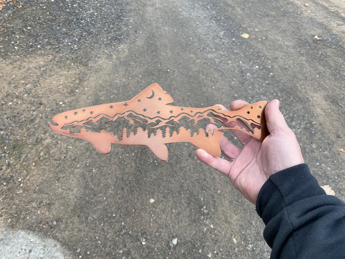 Trout & Salmon Metal Wall Art – Rustic Cabin & Fishing Decor - RMMDecor