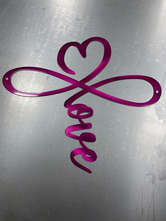 Infinity Heart Metal Wall Art – Romantic Gift - RMMDecor