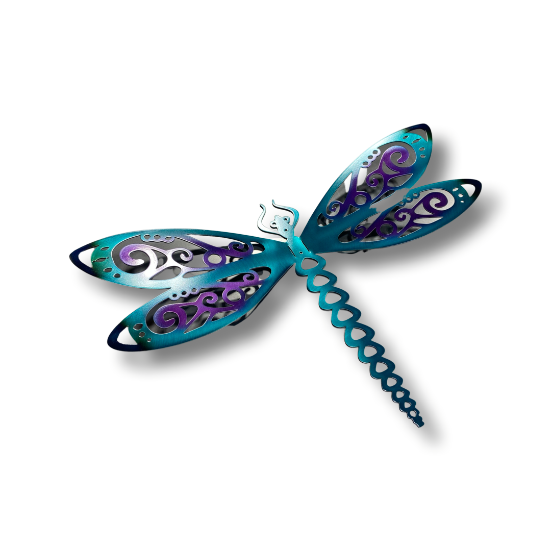 Dragonfly 8” metal wall hanging