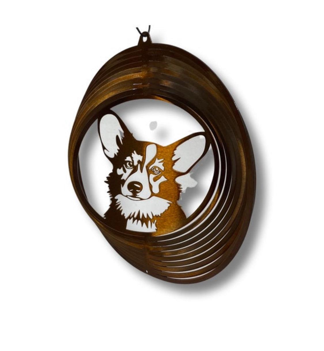 Corgi Metal Wind Spinner