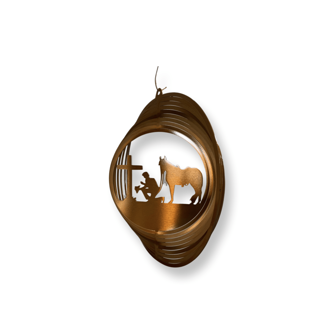 Praying Cowboy Wind Spinner - RMMDecor