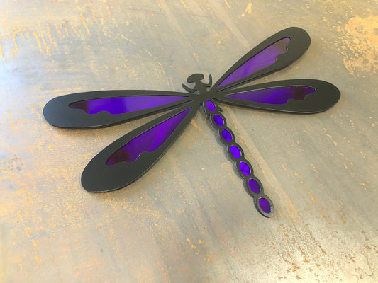 Dragonfly Metal Art Two Layer Wall Art